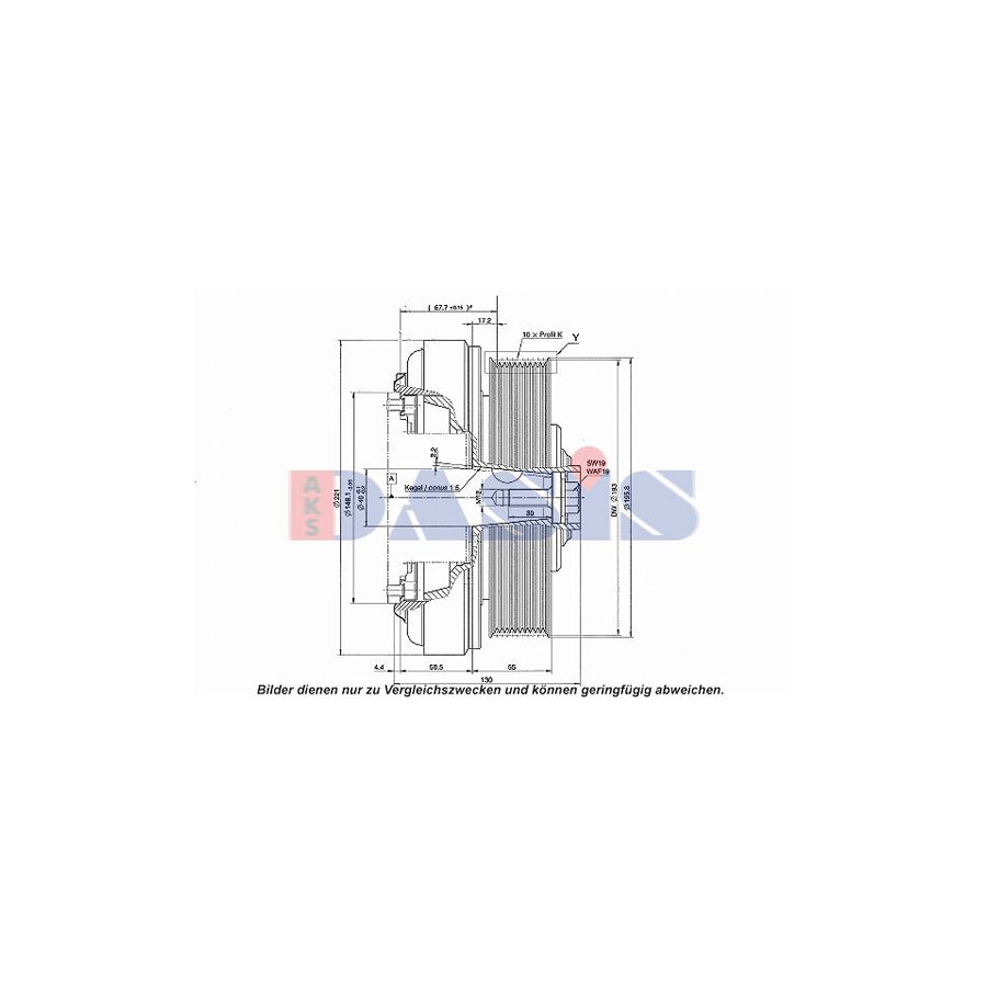 AKS Dasis 851253N AC Compressor Clutch