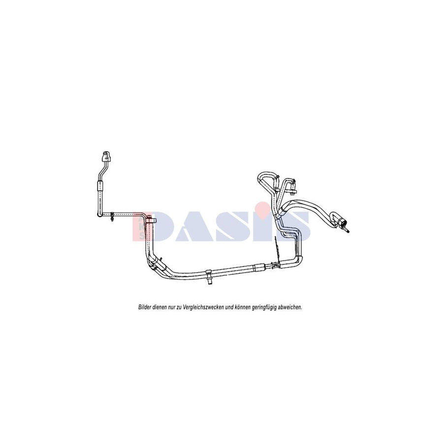 AKS Dasis 885808N High- / Low Pressure Line, Air Conditioning for Ford Transit