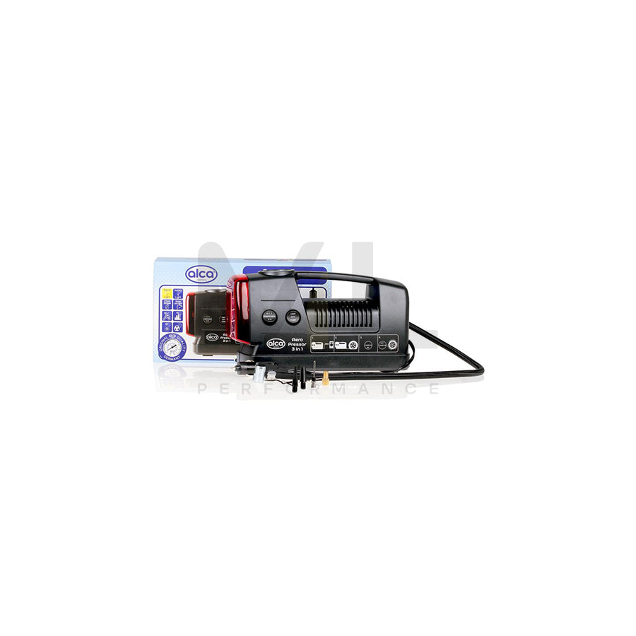 ALCA 3 in 1 Nonstop 219000 Air compressor 12V, 300 psi, 21 bar, cigarette lighter powered portable