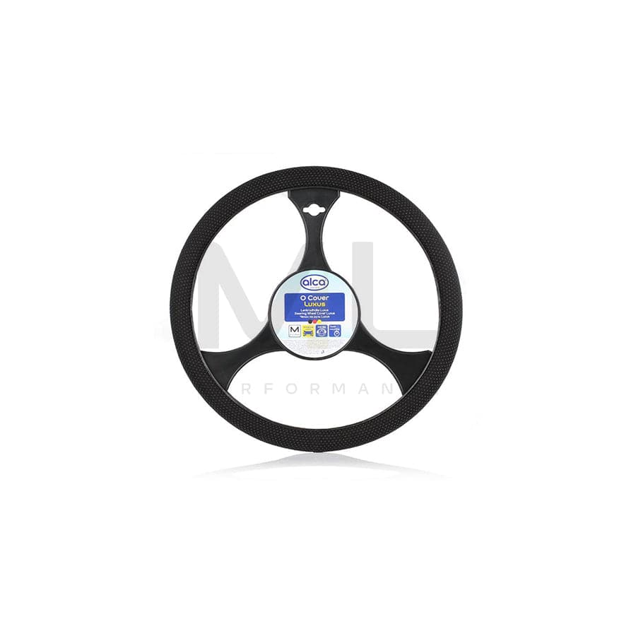 ALCA Luxus 591000 Steering wheel cover Black, Ø: 37-39cm, PVC