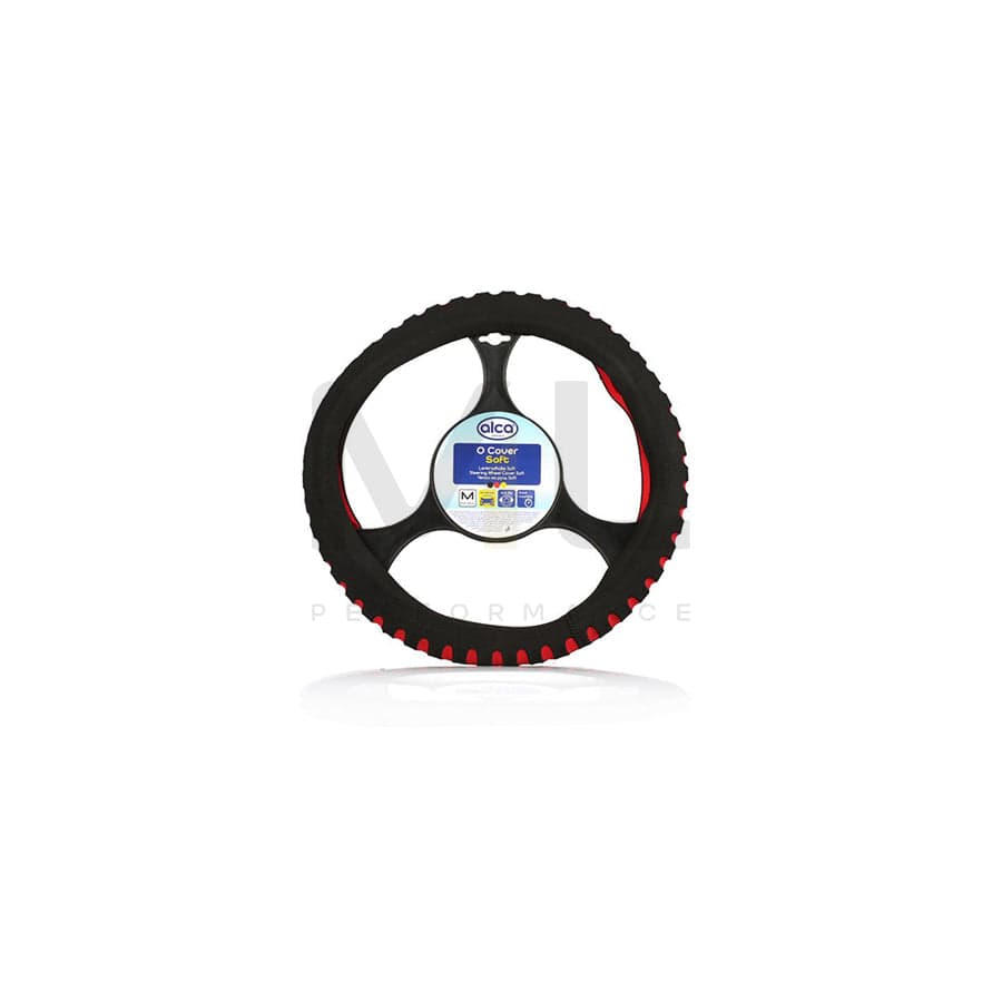 ALCA SOFT 596300 Steering wheel cover Red, Ø: 37-39cm, PVC