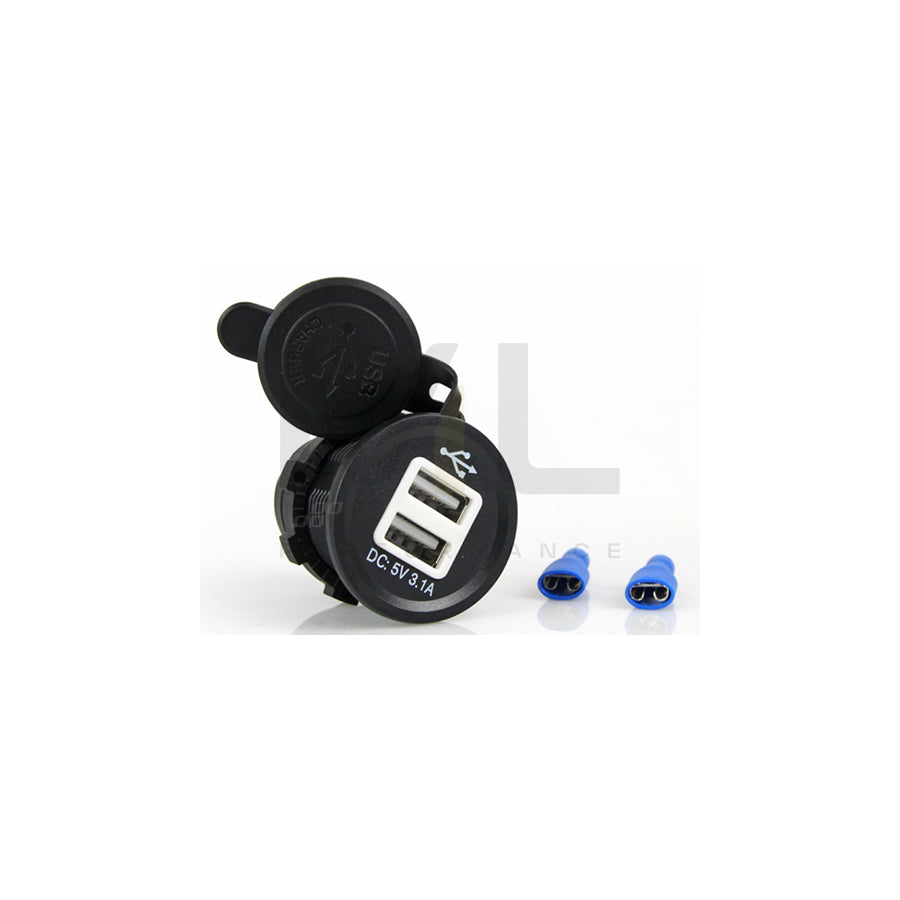 AMiO 01434 In-car charger Number of inlets/outlets: 2 USB, with control light, with sealing cover