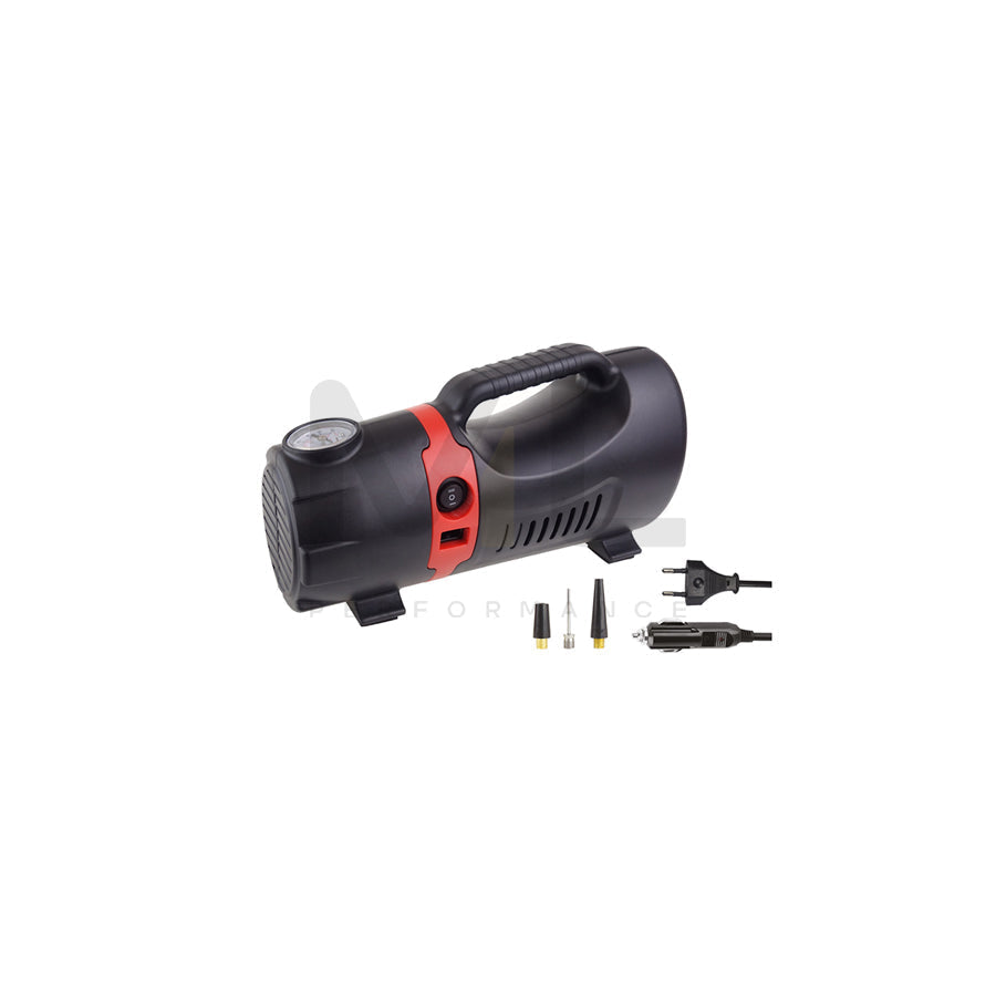 AMiO Acomp-09 02383 Air compressor 12/230V, 150 psi, 10 bar, cigarette lighter powered portable