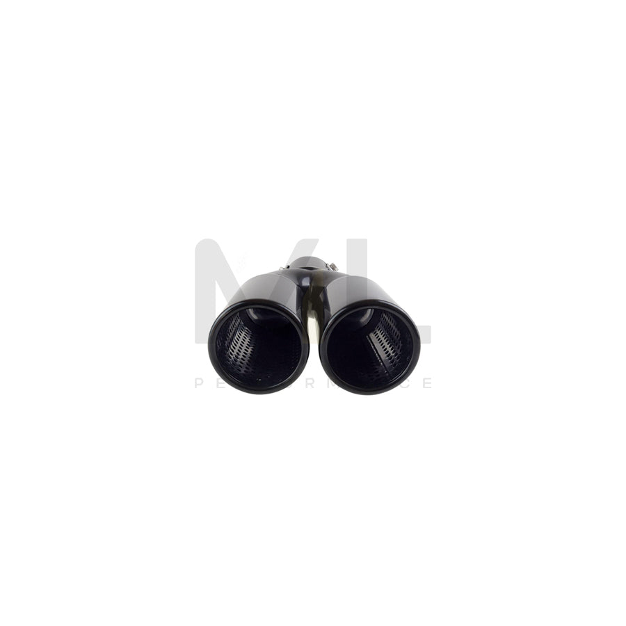 AMiO MT 004B 02194 Exhaust tip 60, 63(x2) mm, Dark, V-Form, Stainless Steel, 215mm