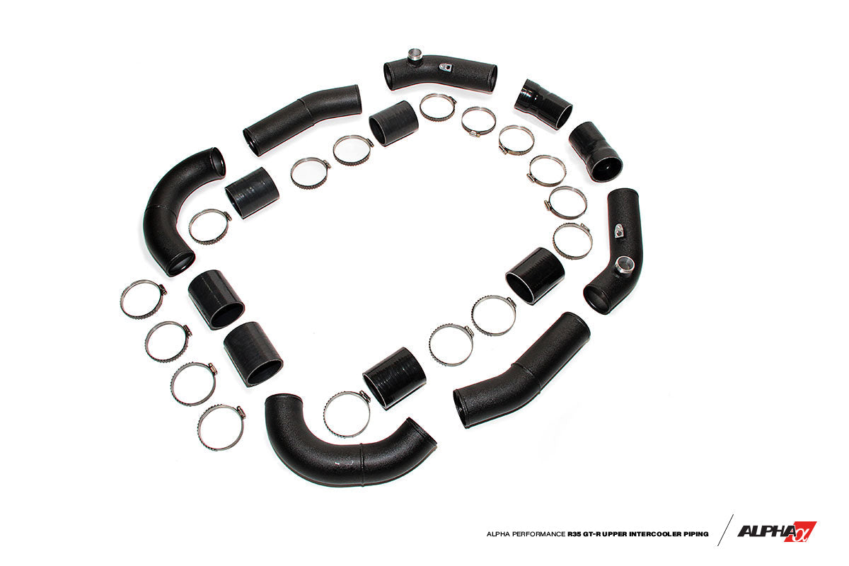 AMS ALP.07.09.0006-5 UPPER INTERCOOLER PIPING NISSAN R35 GT-R (FOR ALPHA IC, ALPHA INTAKE MANIFOLD, ALPHA THROTTLE BODIES)