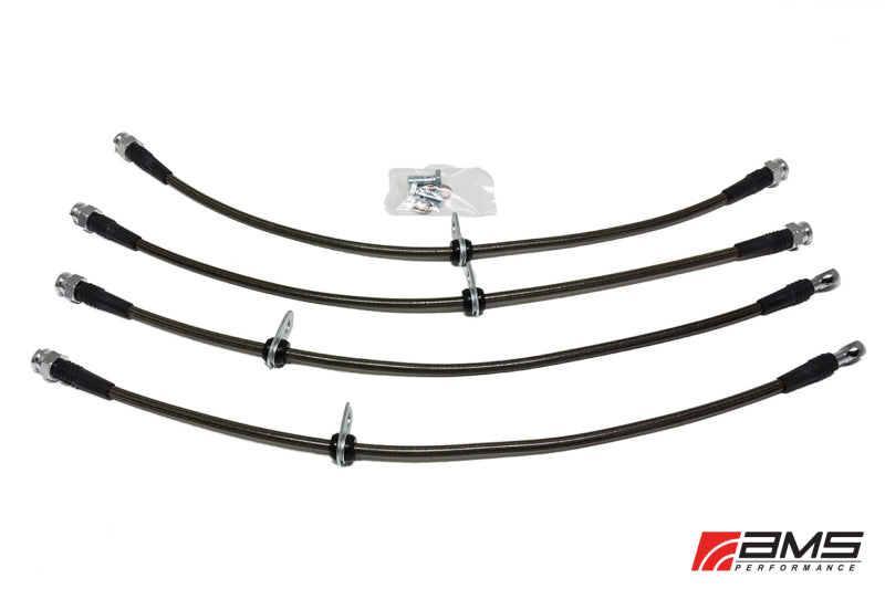 AMS AMS.04.01.0004-1 STAINLESS STEEL BRAKE LINES MITSUBISHI LANCER EVO X