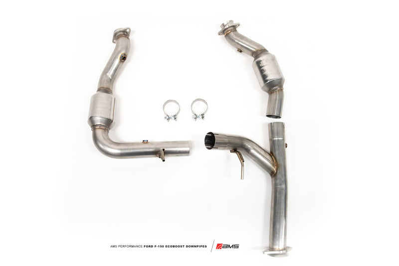 AMS AMS.32.05.0001-1 FEDERAL EPA COMPLIANT CATTED DOWNPIPE FORD F-150 3.5 ECOBOOST (DOES NOT FIT RAPTOR)