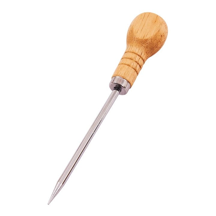 Amtech 4" Bradawl - Wooden Handle
