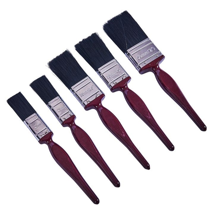 Amtech 5pcs. No Bristle Loss Paint Brush Set - Classic Handle