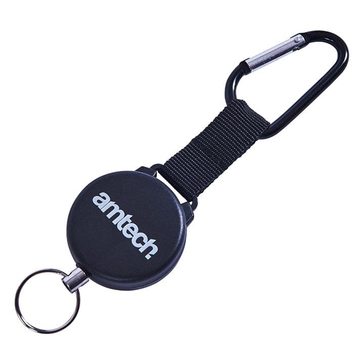 Amtech Recoil Keyring With Carabiner