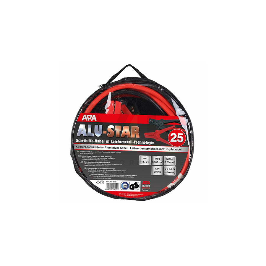 APA 29254 Jump leads with overvoltage protection, 350A, Voltage: 12, 24V