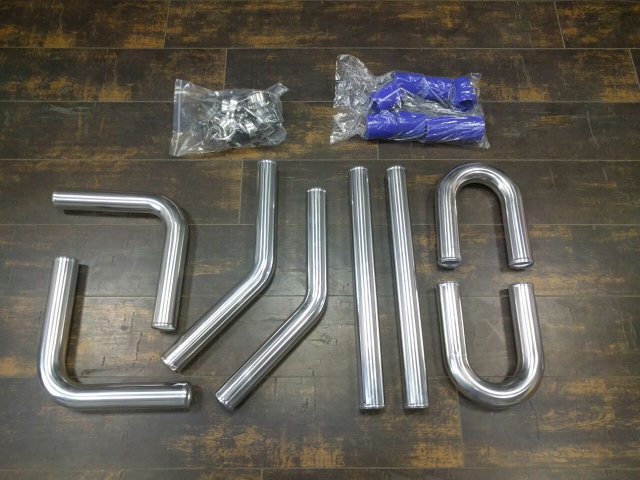 ARD 5592B ALUMINUM PIPES SET + SILICONE +CLAMPS (UNIVERSAL) 2.25"