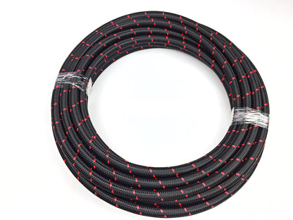 ARD AR0723R-10-M HOSE STAINLESS STEEL AN10 ( BRAIDED NYLON) RED LINE