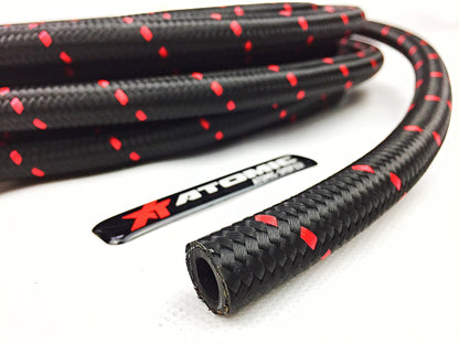 ARD AR0723R-12-M HOSE STAINLESS STEEL AN12 ( BRAIDED NYLON) RED LINE