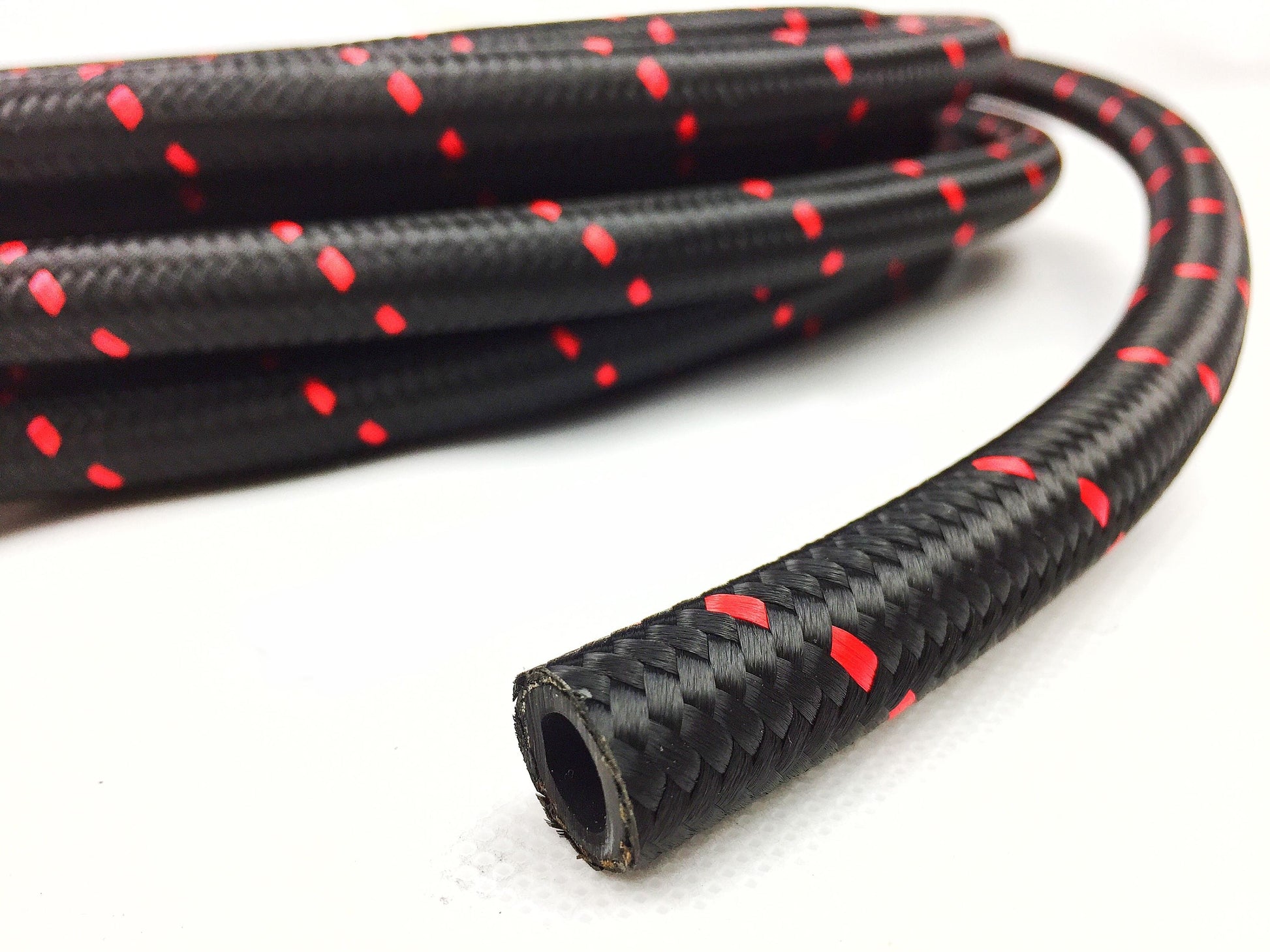 ARD AR0723R-6-M HOSE STAINLESS STEEL AN6 ( BRAIDED NYLON) RED LINE