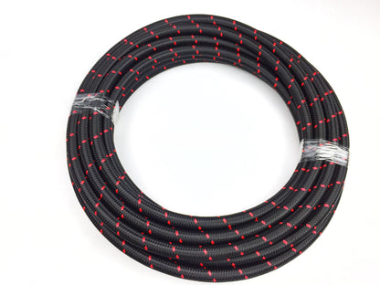 ARD AR0723R-6-M HOSE STAINLESS STEEL AN6 ( BRAIDED NYLON) RED LINE
