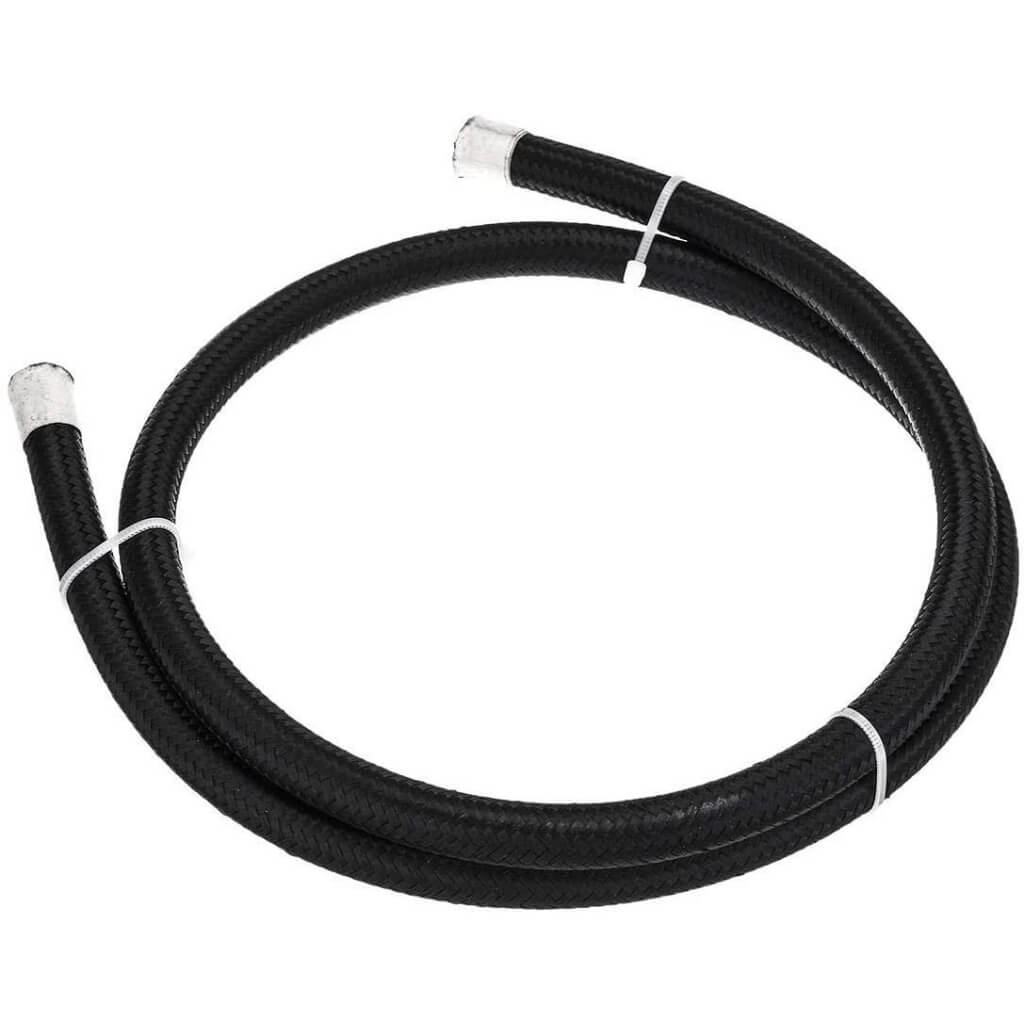 ARD AR0724-8-M PTFE STAINLESS STEEL BRAIDED HOSE AN8 (WITH BLACK NYLON LINE BRAIDED COVER)