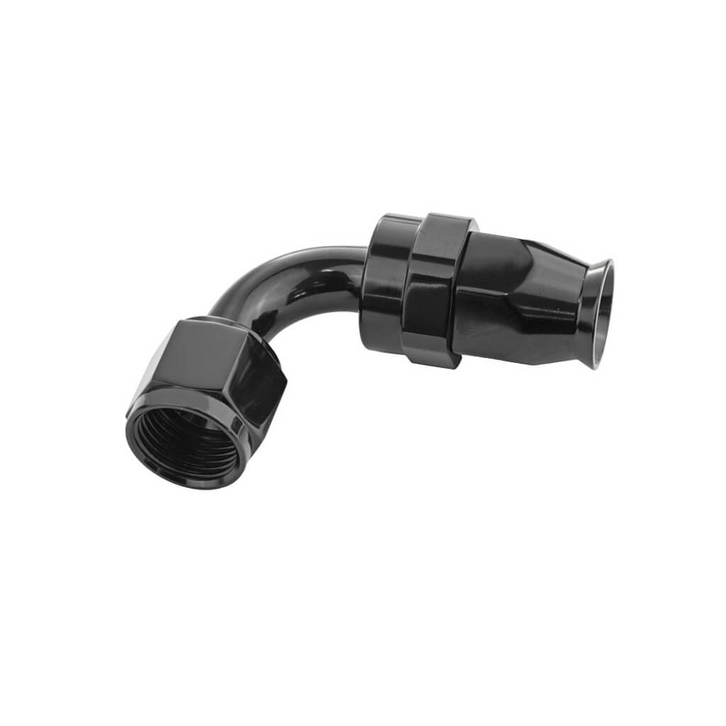 ARD ARE0209-9006-PO FITTING HOSE END AN6 90 DEGREE BLACK
