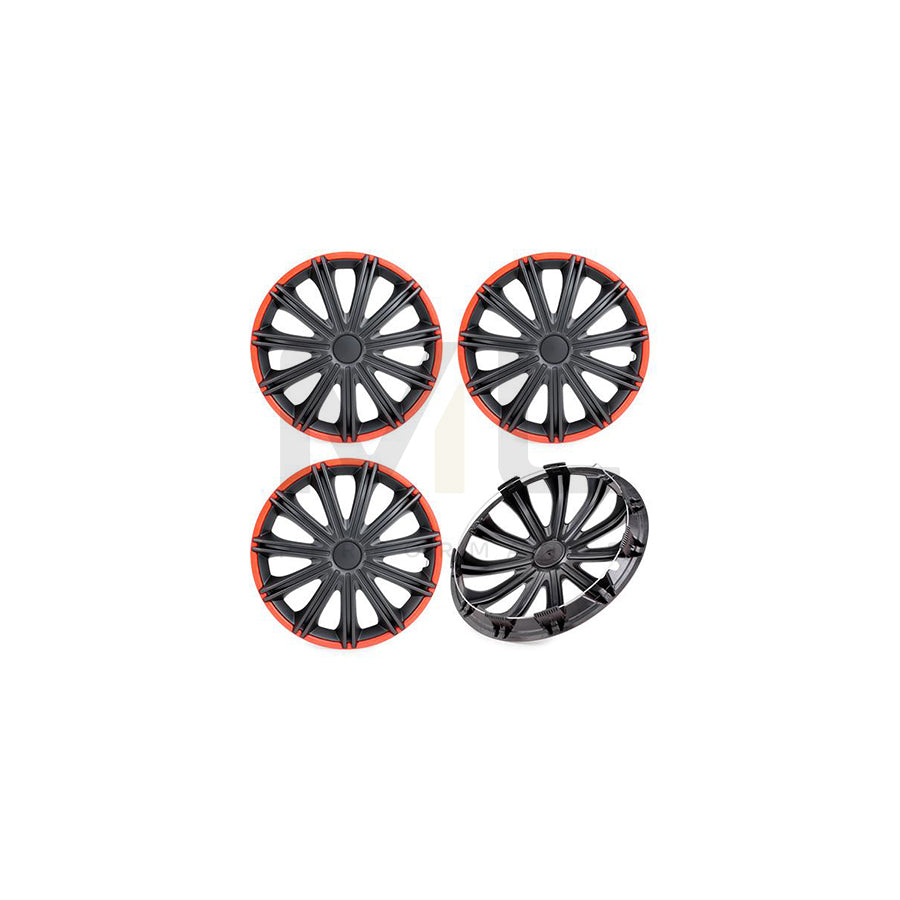 ARGO 14 NERO R Wheel trims 14 Inch Black/Red
