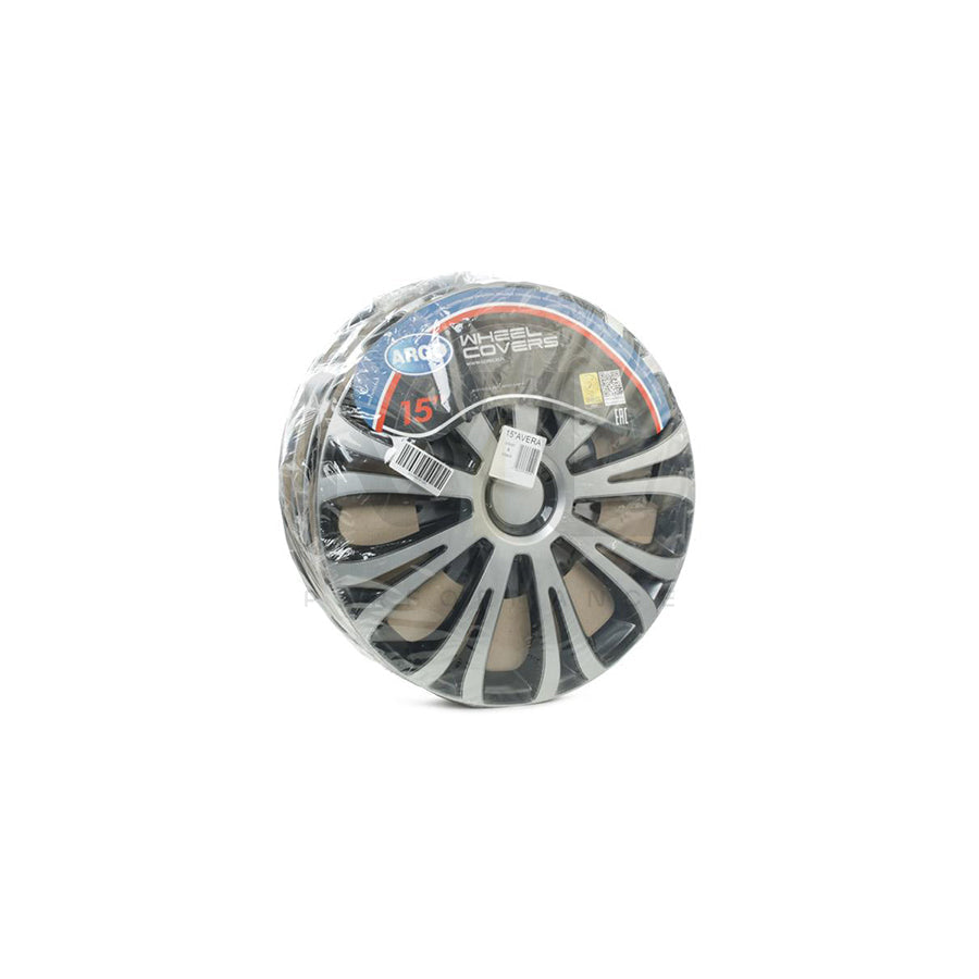 ARGO 15 AVERA SILVER&BLACK Wheel trims 15 Inch Black/Silver