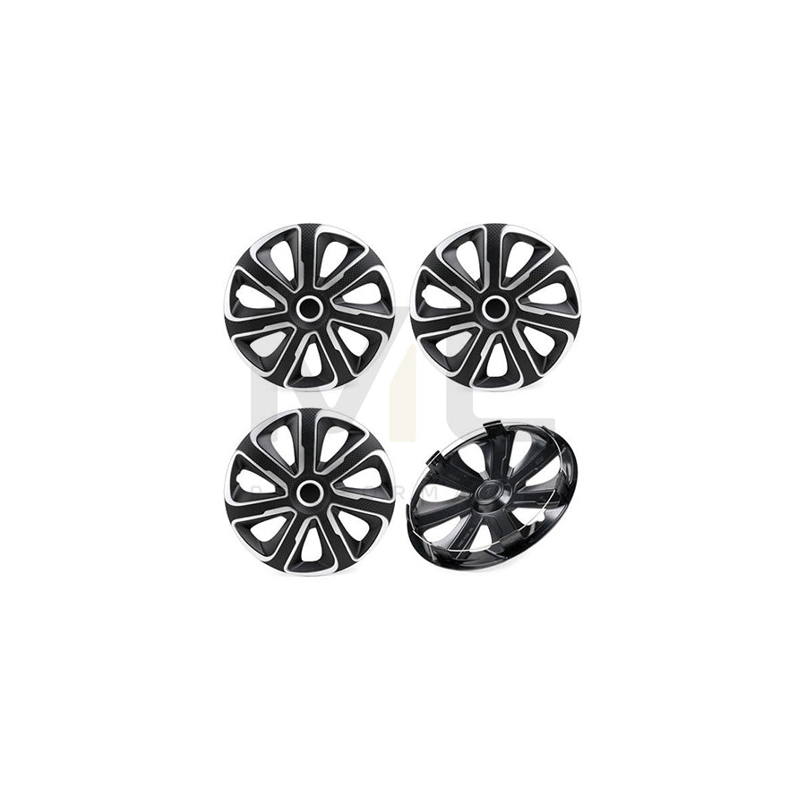 ARGO 15 LIVORNO CARBON S&B Wheel trims 15 Inch Black/Silver, Carbon
