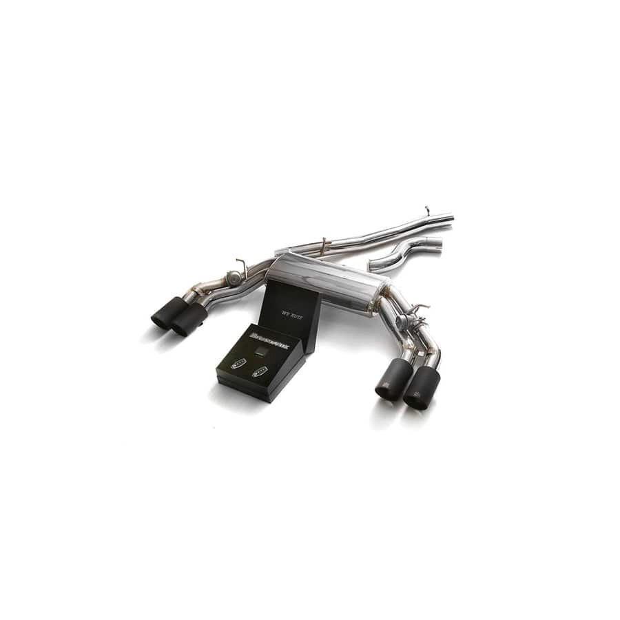 Armytrix AU8SS-QS11M Valvetronic Exhaust System Audi TTS Quattro MK3 8S 2.0 TFSI 2015-2021 with Quad Matte Black 3.5"