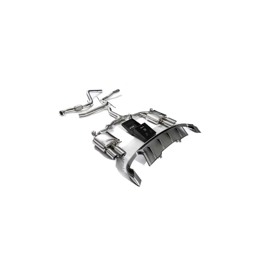 Armytrix AU942-QS11C Valvetronic Exhaust System Audi A4 | A4 Avant 2.0L TFSI B9 2016-2022 with  Quad Chrome 3.5"