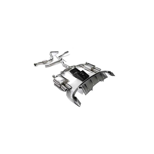 Armytrix AU942-QS11C Valvetronic Exhaust System Audi A4 | A4 Avant 2.0L TFSI B9 2016-2022 with  Quad Chrome 3.5"