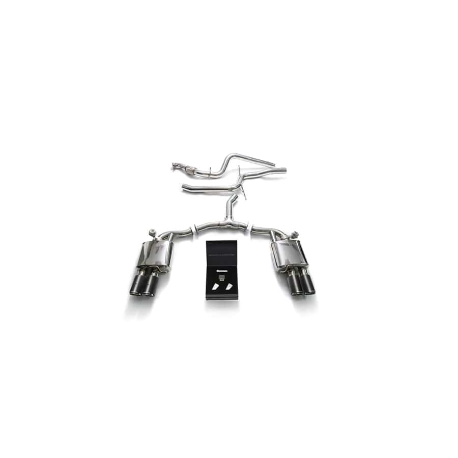 Armytrix AU944-QC11 Valvetronic Exhaust System Audi A4 Quattro 2.0 TFSI 4WD 2016-2022 with Quad Carbon Fiber 3.5"