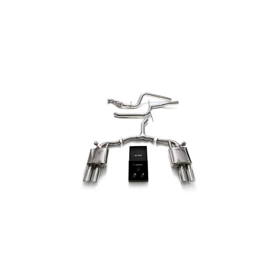 Armytrix AU944-QS11C Valvetronic Exhaust System Audi A4 Quattro 2.0 TFSI 4WD 2016-2022 with  Quad Chrome 3.5"