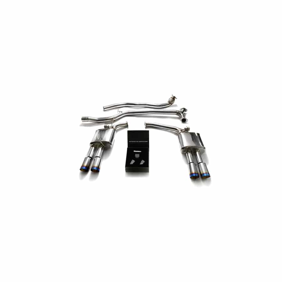 Armytrix AUB82-QS11B Valvetronic Exhaust System Audi A5 | A5 Quattro 2005-2015 with Quad Blue Coated 3.5"