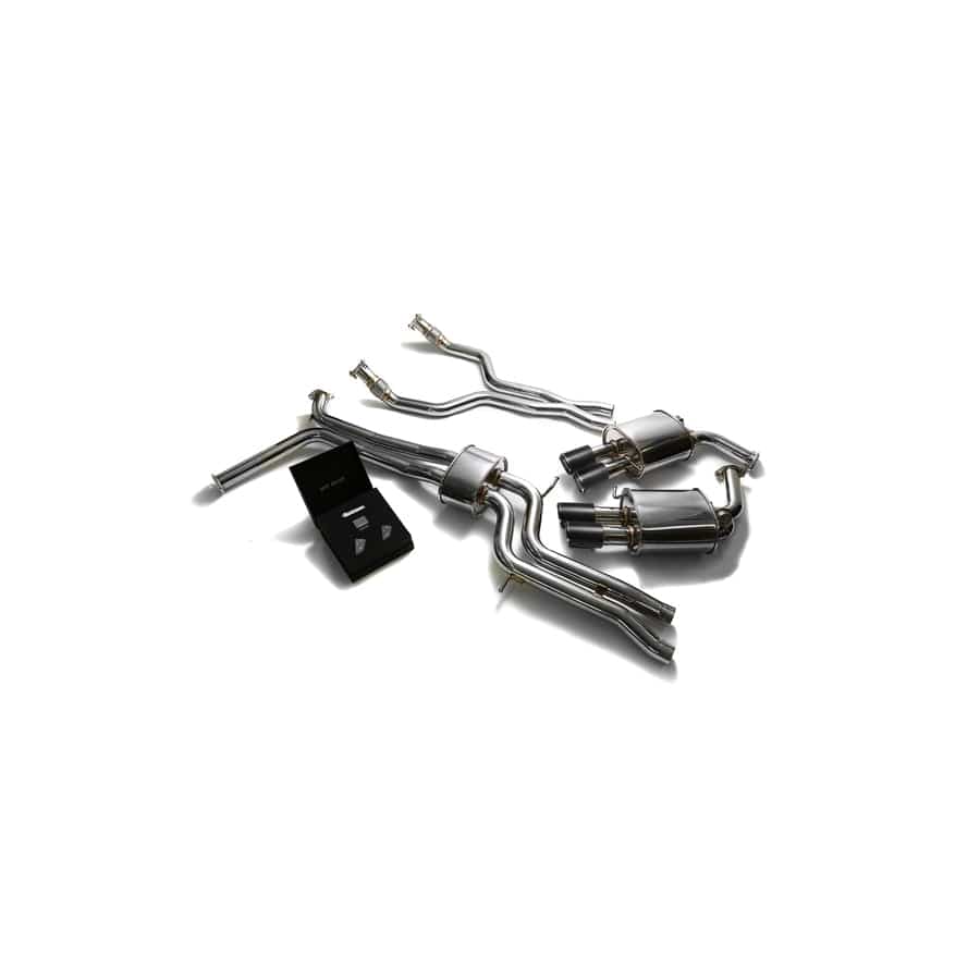 Armytrix AUC7T-QC11 Valvetronic Exhaust System Audi A6 | A7 C7 3.0 TFSI V6 2011-2021 with Quad Carbon Fiber 3.5"