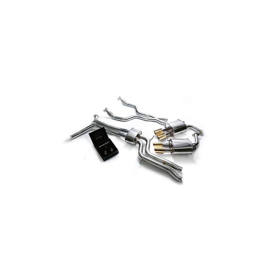 Armytrix AUC7T-QS11G Valvetronic Exhaust System Audi A6 | A7 C7 3.0 TFSI V6 2011-2022 with Quad Gold 3.5"