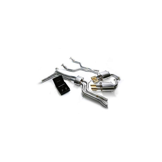 Armytrix AUC7T-QS11G Valvetronic Exhaust System Audi A6 | A7 C7 3.0 TFSI V6 2011-2022 with Quad Gold 3.5"