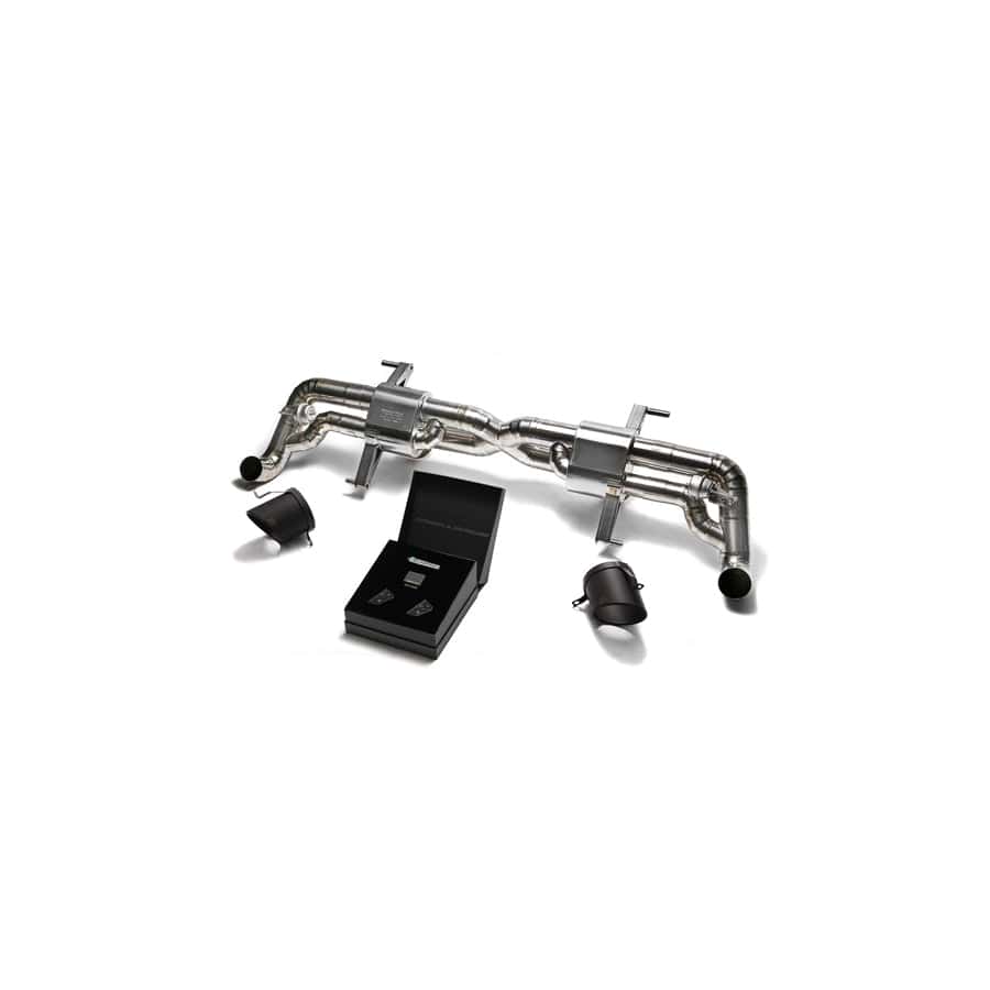 Armytrix AUR12-DT16M Titanium Valvetronic Exhaust System Audi R8 V10 5.2L FSI 2014-2015 with Dual Matte Black 5"