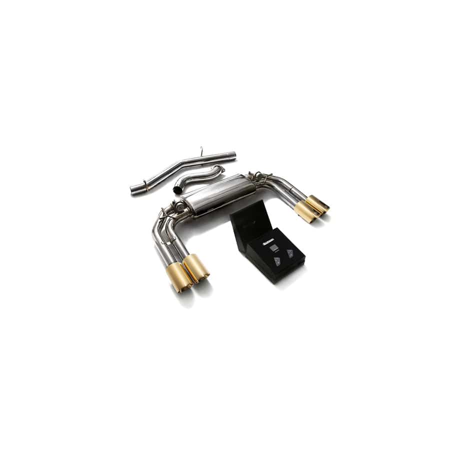Armytrix AUVS5-QS11G Valvetronic Exhaust System Audi S3 8V 2.0 2013-2021 with Quad Gold 3.5"