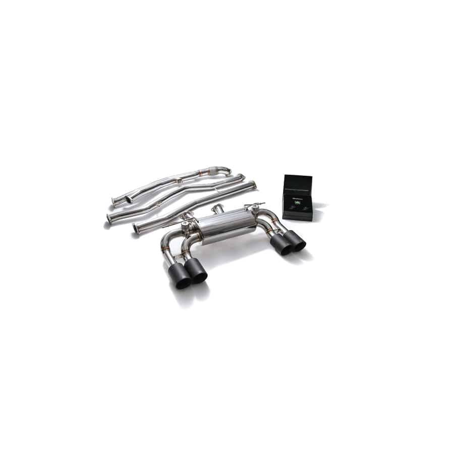 Armytrix BMF87-QS38M Valvetronic Exhaust System BMW M2 F87 2016-2021 with Quad Matte Black 4"