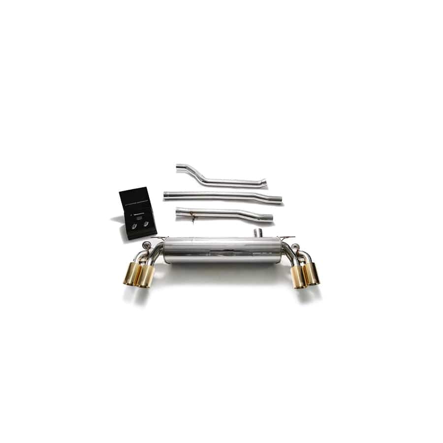 Armytrix BMG33-QS11G Valvetronic Exhaust System BMW 520i | 530i G3X 2017-2020 with Quad Gold 3.5"
