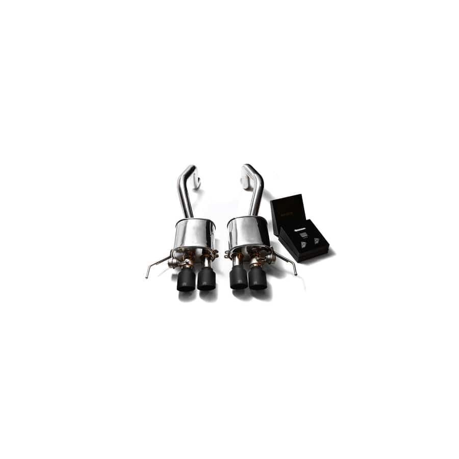 Armytrix CZ6C7-QS28M Valvetronic Exhaust System Chevrolet Corvette C7 2014-2020 with Quad Matte Black 4"