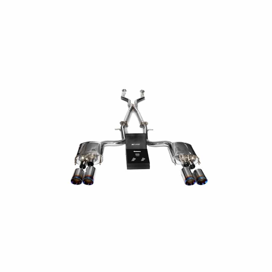 Armytrix LXRCF-QS3840B Valvetronic Header Back Exhaust System Lexus RC-F 5.0L V8 2015-2021 with Quad Blue Coated 4"