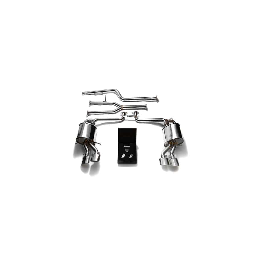 Armytrix MB042-QS20C Valvetronic Exhaust System Mercedes-Benz C-Class W204 2012-2015 with Quad Chrome Oval