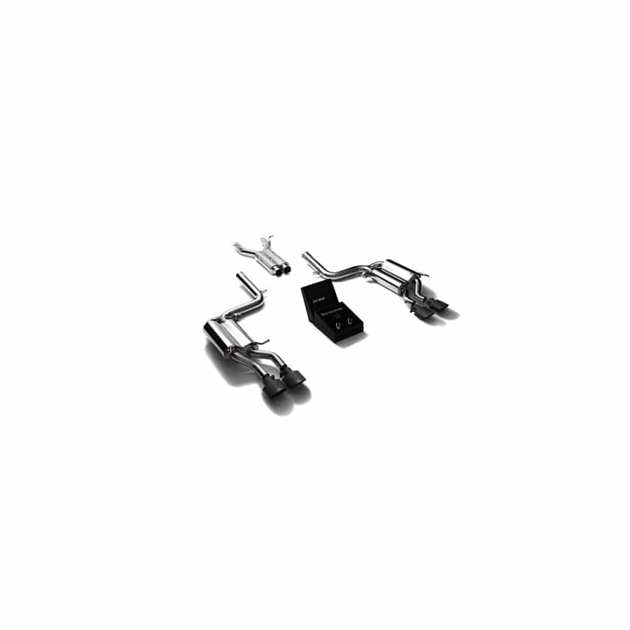 Armytrix MB046-QS19M Valvetronic Exhaust System Mercedes Benz C63 AMG W204 2008-2014 with Quad Matte 
Black Oval