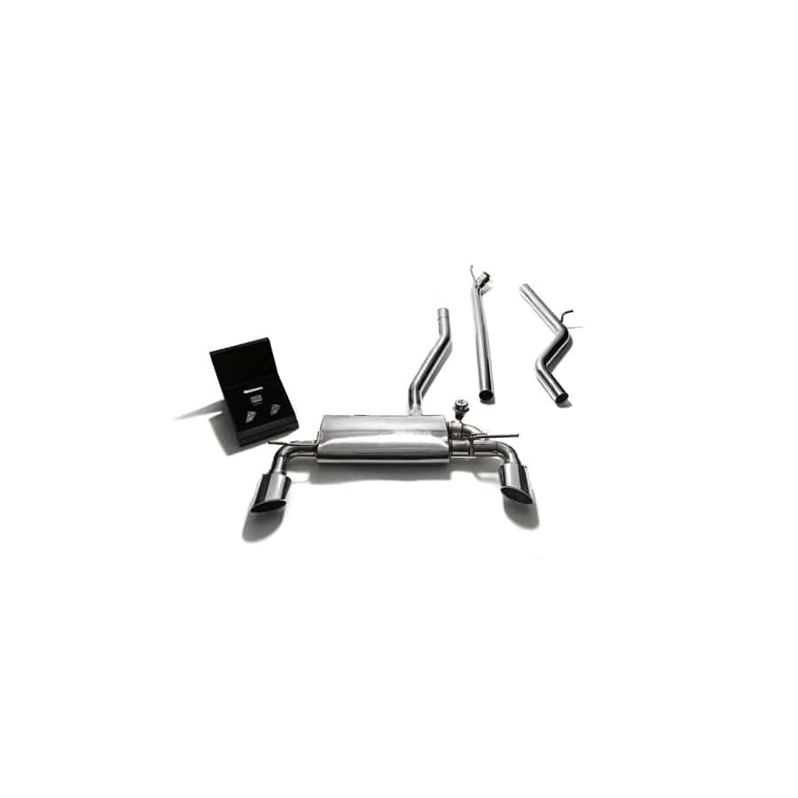 Armytrix MBA25-DS18C Valvetronic Exhaust System Mercedes-Benz A-Class W176 2WD 2013-2015 with Dual Chrome Oval