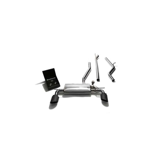 Armytrix MBA26-DS18M Valvetronic Exhaust System Mercedes-Benz A180 | A200 | A250 W176 2012-2015 with Dual Matte Black Oval