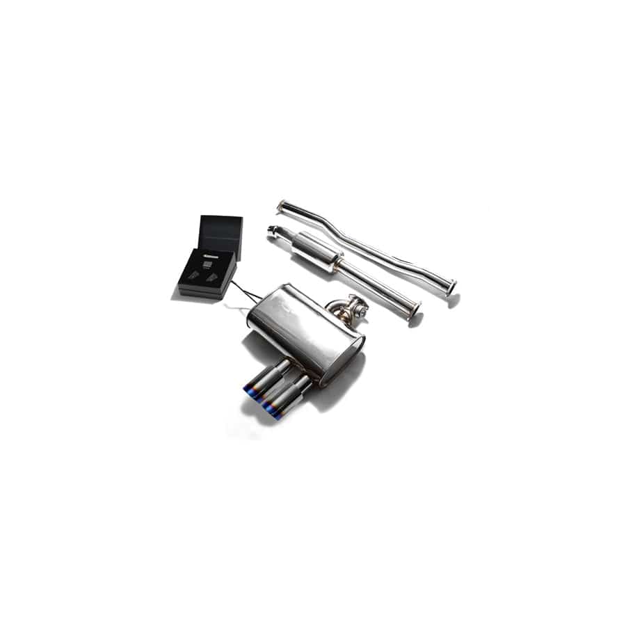 Armytrix MNF53-DS11B Valvetronic Exhaust System Mini Cooper S F56 2014-2020 with Dual Blue Coated 3.5"