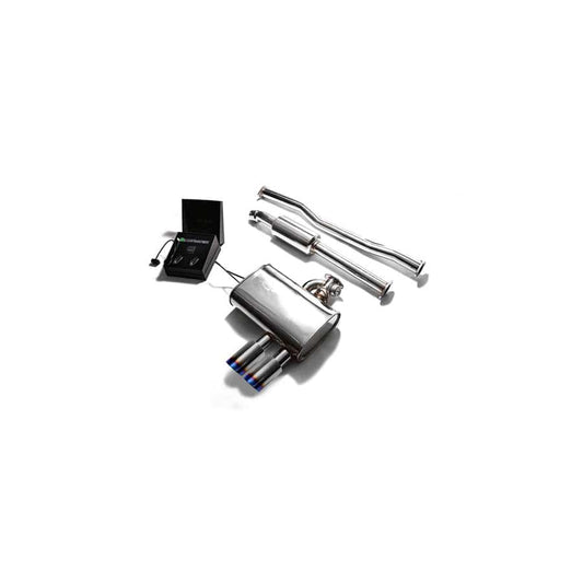 Armytrix MNF6V-DS11B Valvetronic Exhaust System Mini Cooper S F56 | F57 2014-2020 with Dual Blue Coated 3.5"