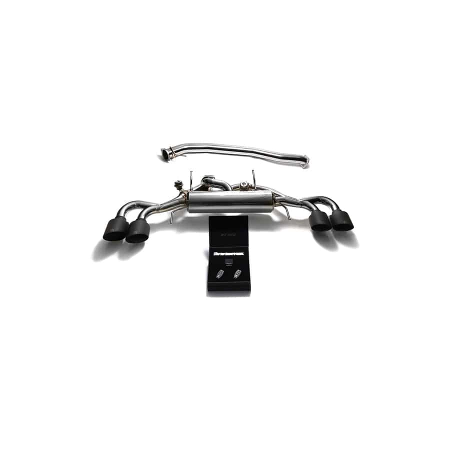 Armytrix NI35S-QS12M Valvetronic 90mm Exhaust System Nissan GT-R R35 2009-2021 with Quad Matte Black 5"