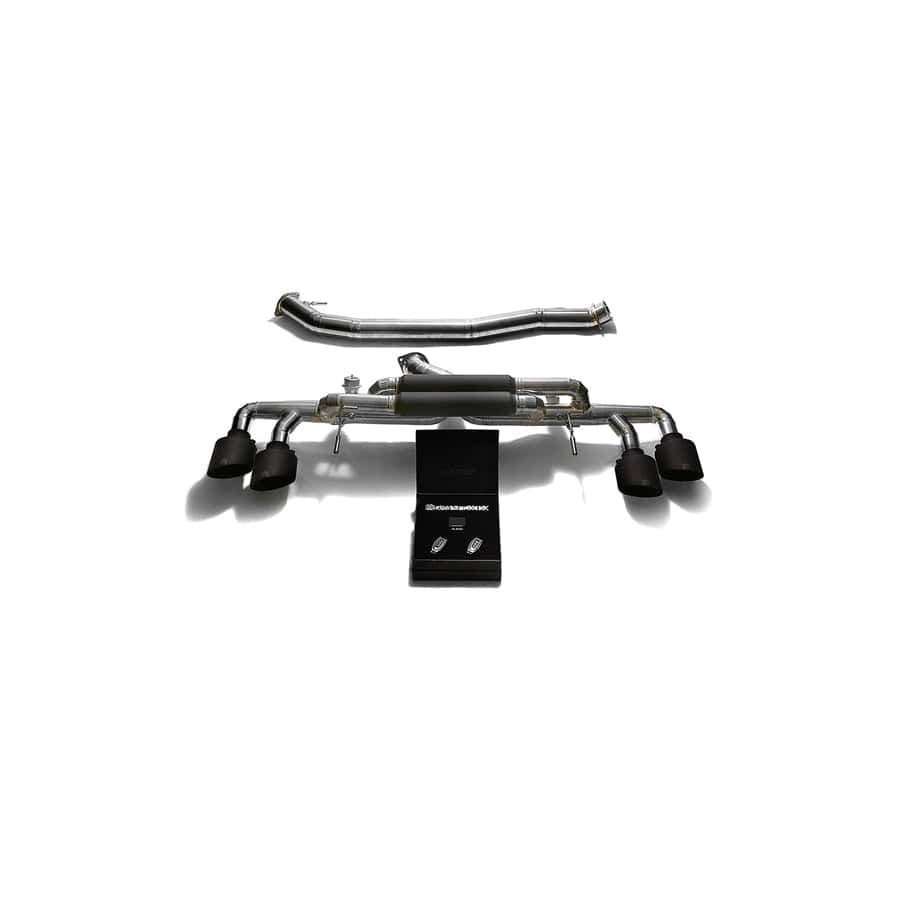 Armytrix NI35T-QT11M Titanium Valvetronic 90mm Exhaust System Nissan GT-R R35 2009-2021 with Quad Matte Black 5"