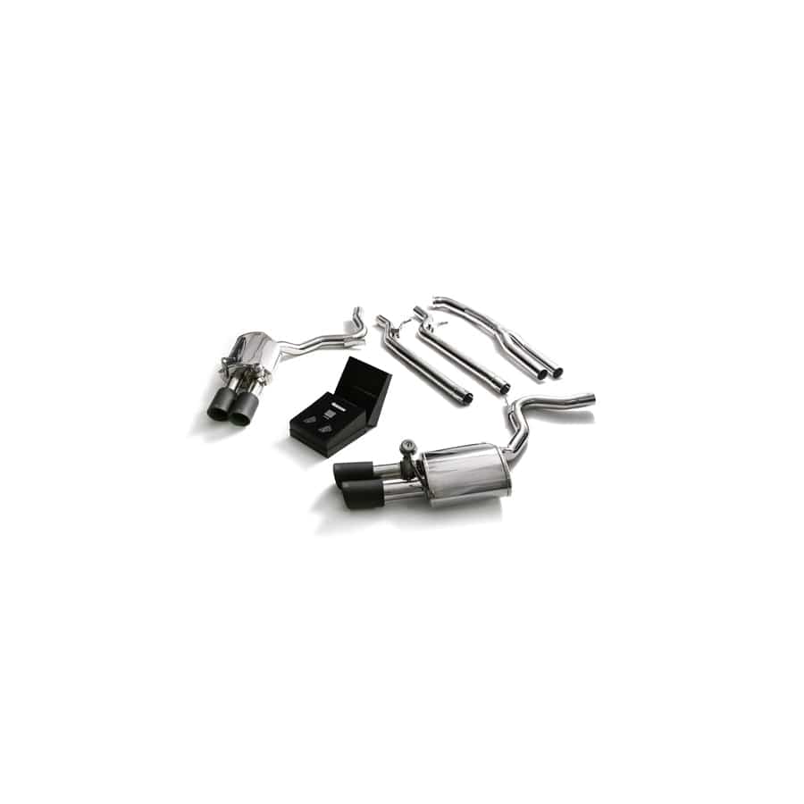 Armytrix P71T1-QS38M Valvetronic Exhaust System Porsche 971 Panamera 4 | 4 Sport Turismo Executive Edition 3.0L 2017+ with Quad Matte Black 4"