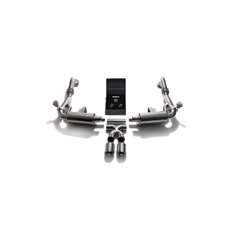 Armytrix P82T1-DS24C Valvetronic Exhaust System Porsche 718 Boxster | Cayman 2017-2022 with Dual Chrome 3.5"